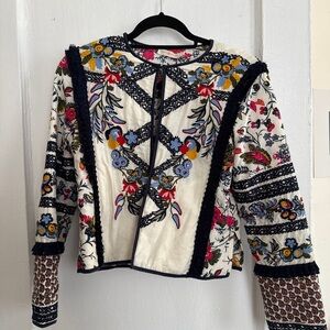 Tory Burch Multicolor Embroidered Jacket